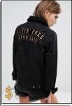 Jacket with slogan