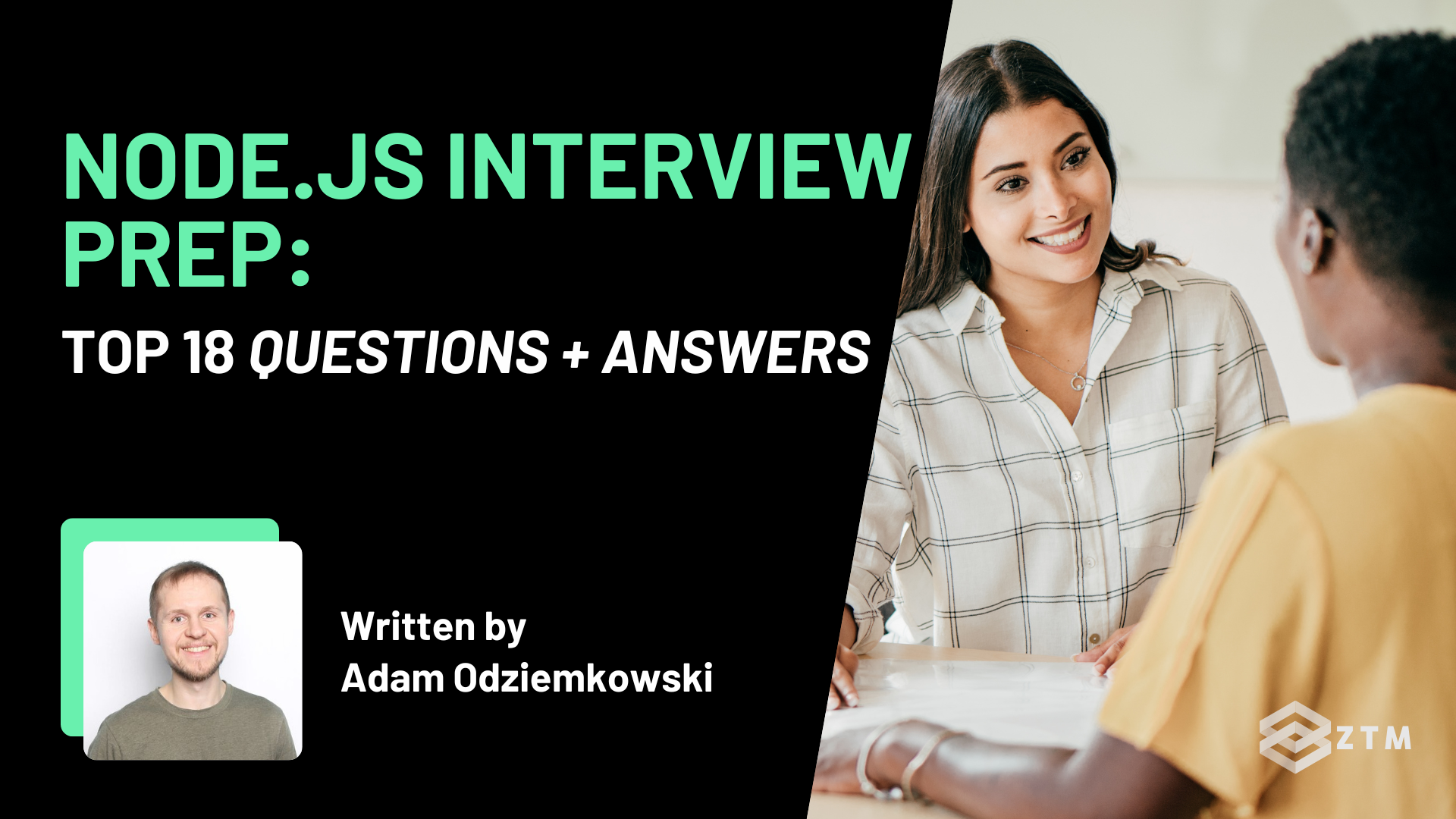 Node.js Interview Prep: Questions + Answers (With Code Examples) Node.js Interview Prep: Questions + Answers (With Code Examples)
