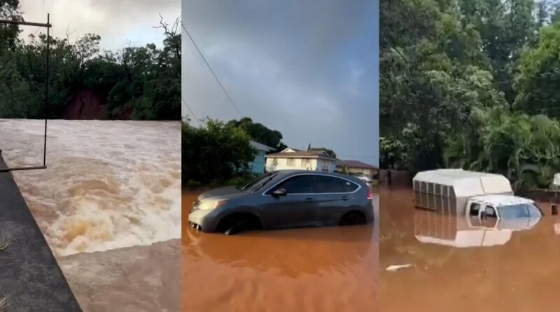 Hawaii flooding: Images from the ground and air