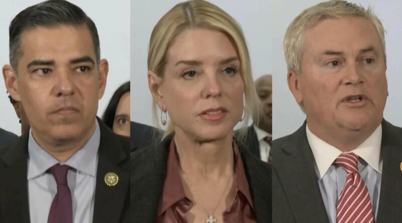 Bondi, Garcia and Comer speak after Democrats walk out of Epstein briefing