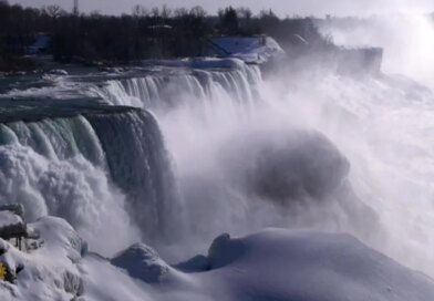 Nature: An ice-covered Niagara Falls